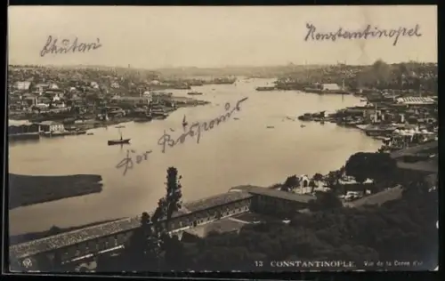 AK Constantinople, Vue de la Corne d`or