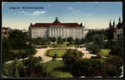 AK Liegnitz, Hindenburgplatz
