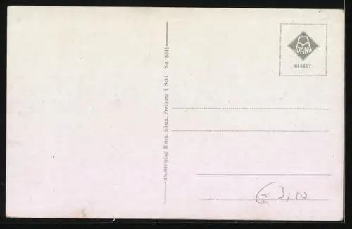 AK Bad Reinerz, Kurpromenade mit Springbrunnen