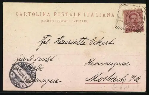 AK Pegli, Villa Pallavicini mit Bergpanorama