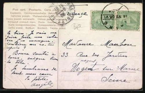 AK Bedouin en Voyage, Araber mit Kamel in typischer Landestracht