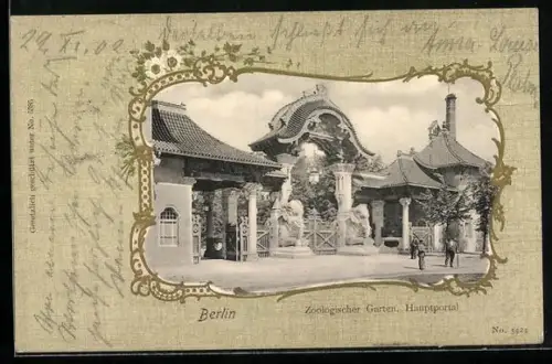 AK Berlin, Zoologischer Garten, Hauptportal