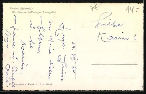 AK Mädchen mit ihren Bernhardiner, Welpen auf dem Fuhrwerk, Schlittenhund