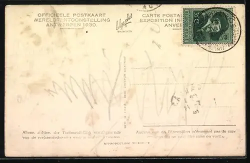 AK Anvers, Exposition 1930, Pavillon de la Ville de Paris, Ausstellung