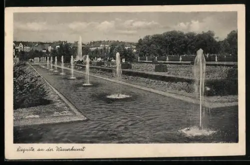 AK Liegnitz, Partie an der Wasserkunst