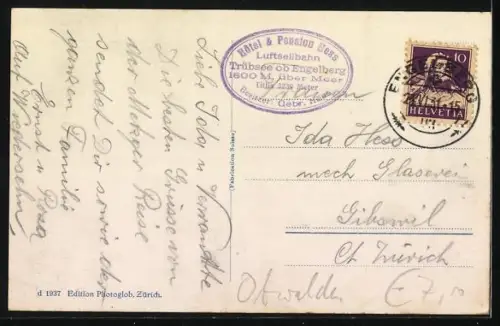 AK Engelberg, Hotel Trübsee mit Titlis