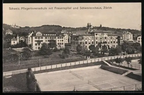 AK Zürich, Pflegerinnenschule mit Frauenspital und Schwesternhaus
