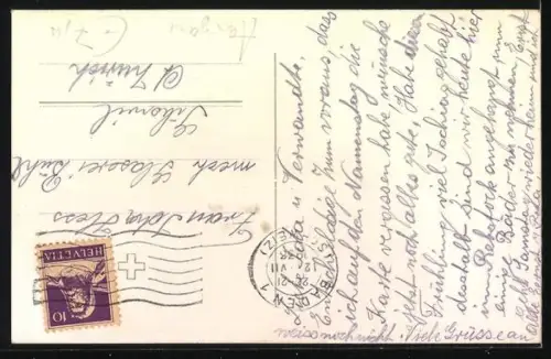 AK Baden, Partie am Hotel Hirschen