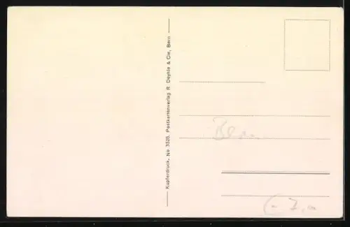 AK Preles, Strassenpartie mit Blick auf das Rathaus