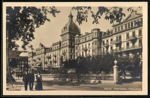 AK Interlaken, Blick in den Höheweg