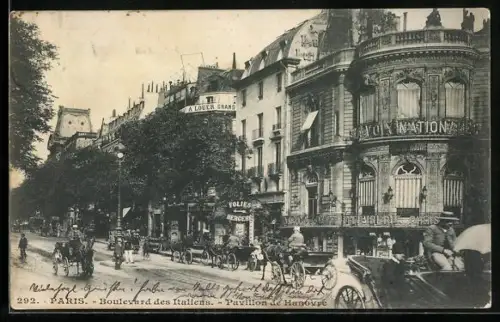 AK Paris, Boulevard des Italiens, Pavillon de Hanovre