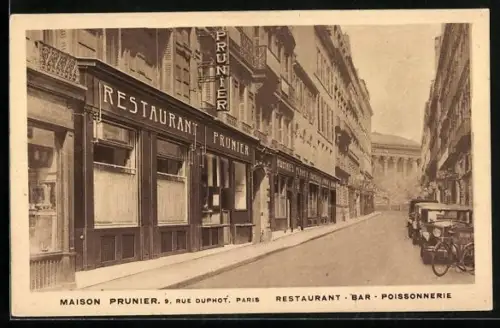 AK Paris, Restaurant Maison Prunier, 9, Rue Duphot