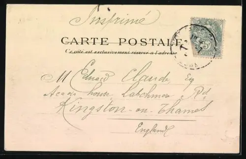 AK Paris, La Rue Custine, Strassenpartie