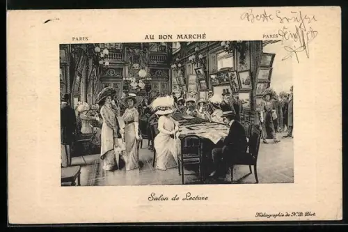 AK Paris, Au Bon Marché, Salon de Lecture