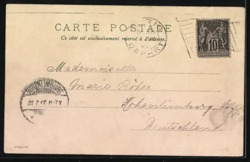 AK Paris, Paris, Le Lourvre et monument de Gambetta