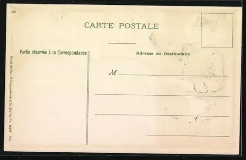 AK Paris, Arc de Triomphe et Champs-Elysées, Postboote, Briefkasten und Briefmarken