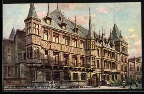 Künstler-AK Luxembourg, Palais Grand Ducal, Palast