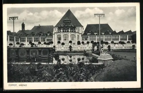 AK Zoppot / Sopot, Blick auf das Kasino