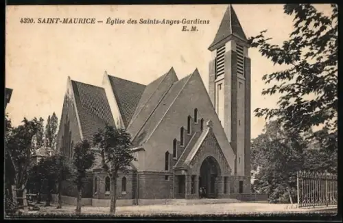 AK Saint-Maurice, Eglise des Saints-Anges-Gardiens, Kirche