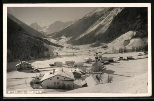 AK Gries im Sellrain, Gesamtansicht im Winter
