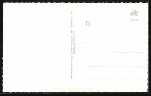 AK Blick vom grossen Osser, Grenze