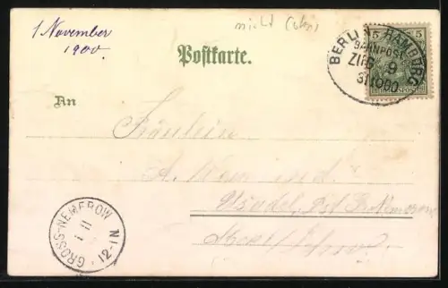 Lithographie Schäfer mit Haidschnuckenherde in der Lüneburger Heide