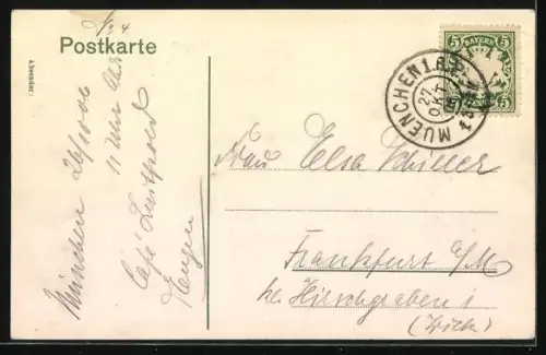 AK München, Maximiliansplatz mit Strassenbahn