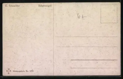 Künstler-AK E. Schneider: Schutzengel wachen über Kinder am Wasser