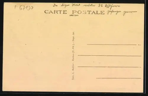 AK Col du Donon, Hôtel Sans-souci, une voiture