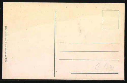 AK Lovrana, Panorama mit Quarnero und der Insel Cherso