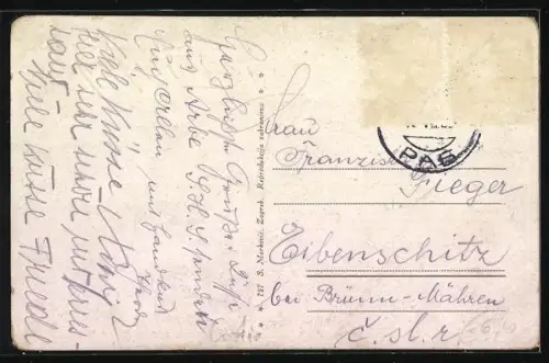 AK Rab, Pogled na luku i grad, Stadtansicht und Hafen