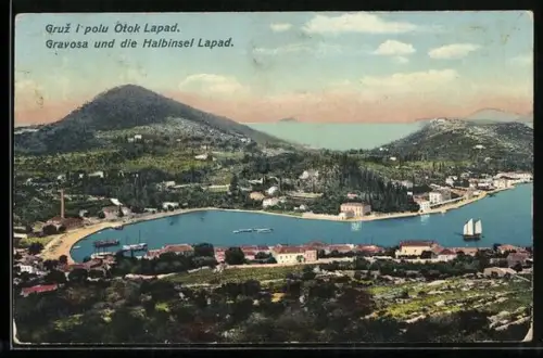 AK Gravosa, Totalansicht mit der Halbinsel Lapad