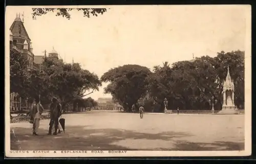 AK Bombay, Queen`s Statue, Esplanade Road