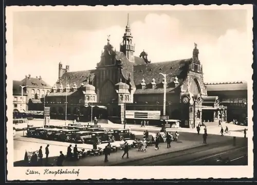 AK Essen, Blick auf den Hauptbahnhof