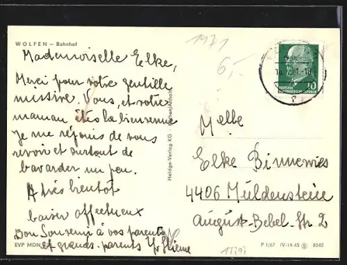 AK Wolfen, Partie am Bahnhof