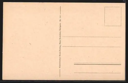 AK Cannstatt, Bahnhof mit Strassenpartie