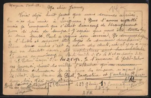 AK Coblenz, Hauptbahnhof, Totalansicht