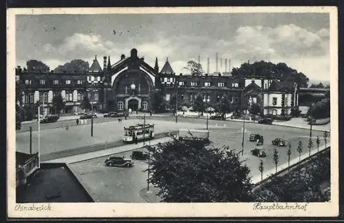 AK Osnabrück, Blick zum Hauptbahnhof