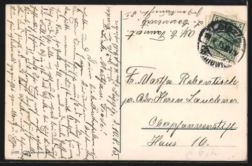 AK Leipzig, Der neue Hauptbahnhof, mit Strassenbahnen