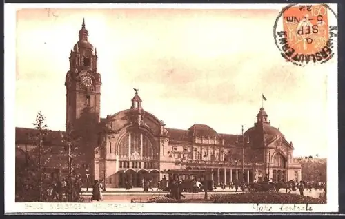 AK Wiesbaden, Hauptbahnhof, Totalansicht