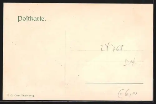 AK Rendsburg, Ansicht von Rendsburg im Jahre 1230