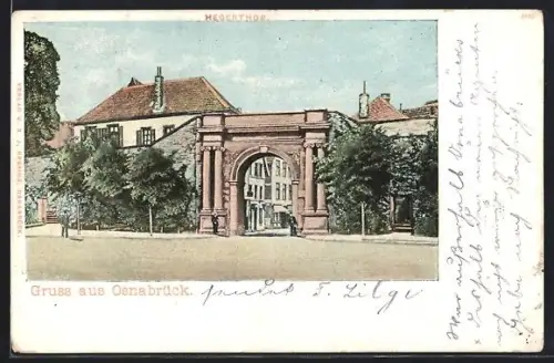 AK Osnabrück, Blick auf das Hegertor