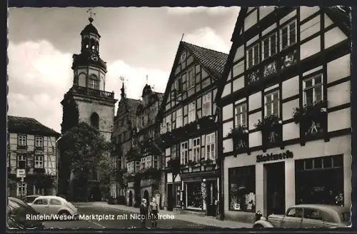 AK Rinteln, Strassenpartie im Ort