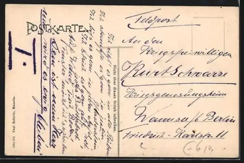 AK Hameln, Partie an der Marktkirche (St. Nikolai)