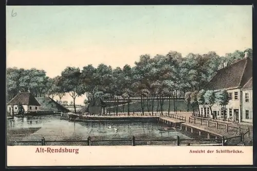 AK Alt-Rendsburg, Schiffbrücke