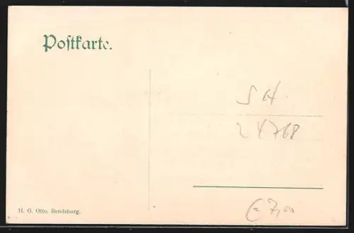 AK Rendsburg, Ansicht der Schiffbrücke in Alt-Rendsburg