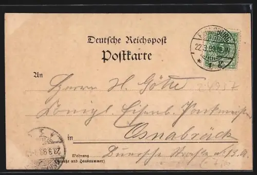 AK Flensburg, Panorama der Stadt