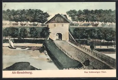 AK Alt-Rendsburg, das Schlesier Tor