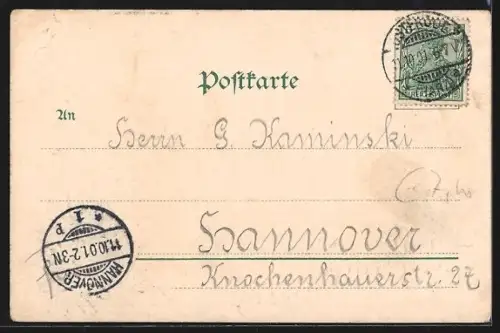 AK Thale a. H., Blick auf das Hubertusbad