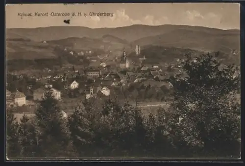 AK Osterode a. H., Ortsansicht aus der Vogelschau